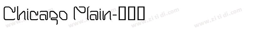 Chicago Plain字体转换
